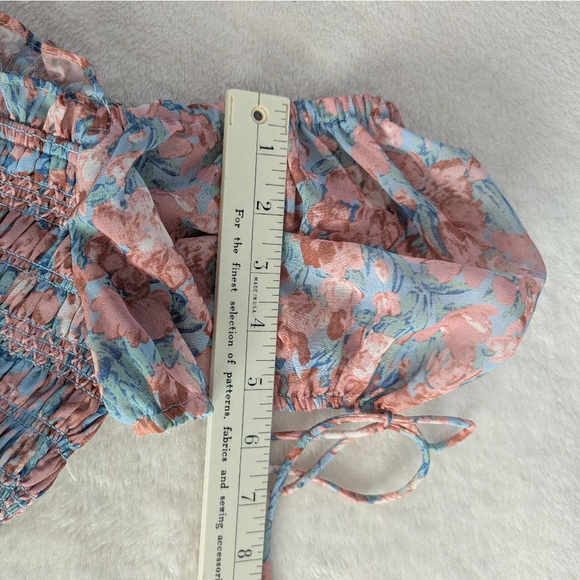 En Saison Adelina Midi Floral Pink Blue Midi Dress - Small - Picture 8 of 13